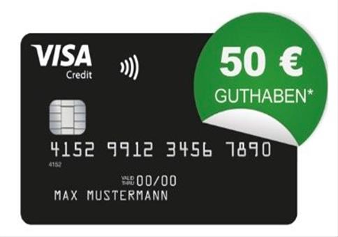 Schwarze Visa Kreditkarte komplett beitragsfrei (ein Leben lang) 