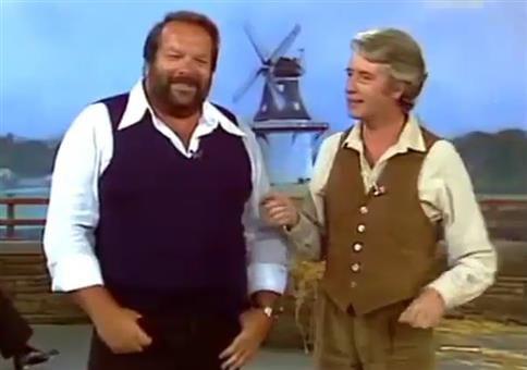 Bud Spencer präsentier bei Rudi Carrell seinen neuen Film