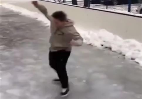 Aber sowas von ausgerutscht