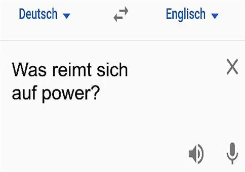 Was reimt sich auf Power?