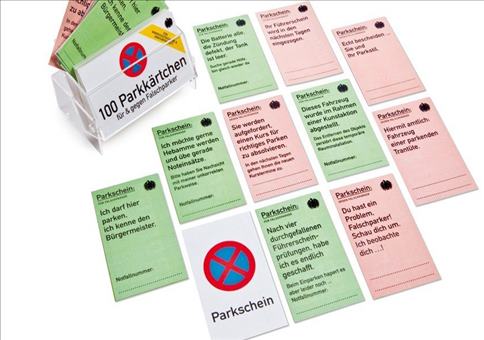 Kärtchen für Falschparker
