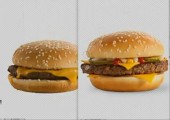 Hamburger beim Fotoshooting