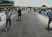 Heckkamera an einem Dragster