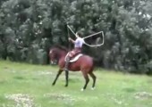 Seilspringen mit Pferd