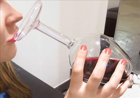 Upside Down Weinglas