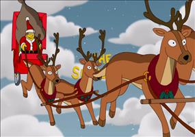 The Simpsons Couchgag - White Christmas Blues