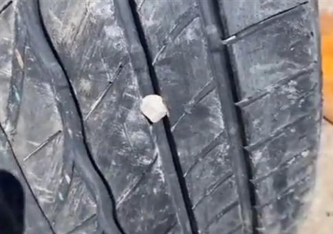 Auto wieder makellos: Steinchen aus dem Reifen entfernen