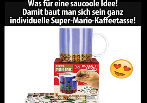 Super Mario Becher zum selbst gestalten