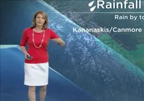 Wetterfrau hat Angst vor Riesenspinne