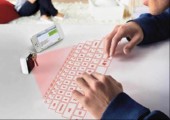 Laser-Projektor-Tastatur für Smartphones und Tablets