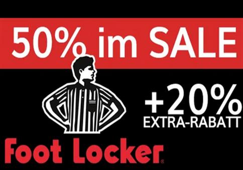 Foot Locker Sale bis zu 50% Rabatt + 20% Extra-Rabatt