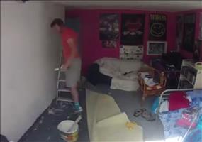 Das Zimmer vom kleinen Bruder wird um 90 Grad gedreht