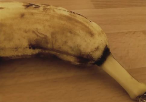 Spinne in einer Banane