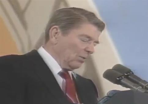 Ronald Reagan und der platzende Ballon