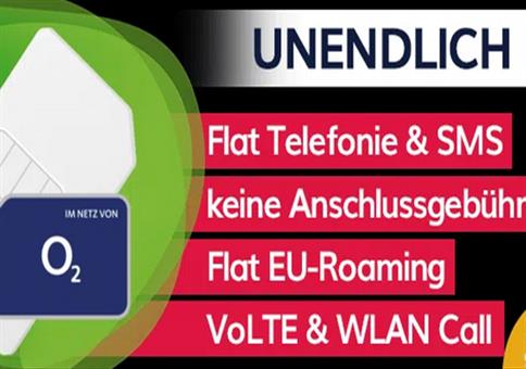 Unendliches Datenvolumen im o2 Netz