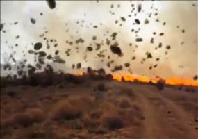 Brennender Tumbleweed-Tornado
