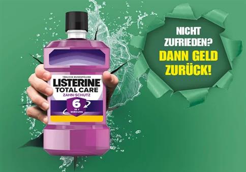 Listerine Mundspülung gratis ausprobieren