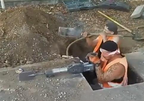 Neulich auf der Baustelle: Spaß auf der Arbeit