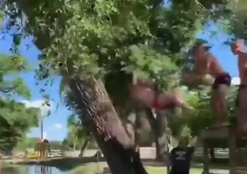 Wenn ein paar Typen an ein Seil springen