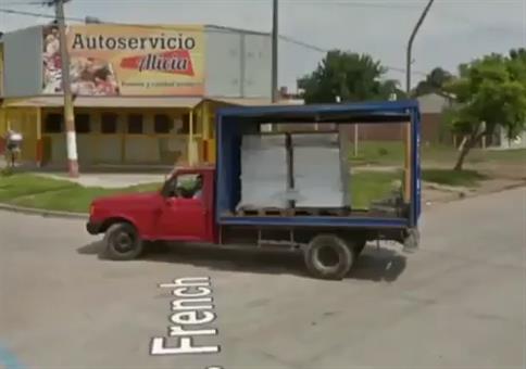 Dufte Ladungssicherung bei Google Maps entdeckt