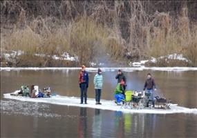 Party auf der Eisscholle
