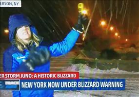 Videobomb durch den Winterdienst in den Nachrichten