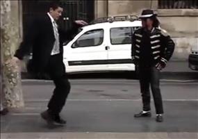 Mormone vs. Michael Jackson Straßenkünstler