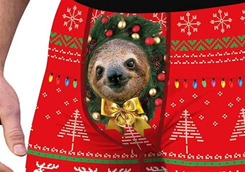 Faultier Ugly Christmas Boxer Shorts