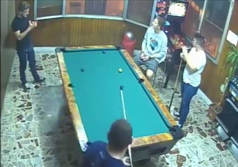 Eine Menge Glück beim Billard
