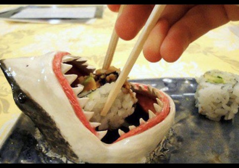 Sushi essen mit Stil
