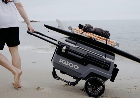 Praktischer Rollkühler für entspannte Strandtage