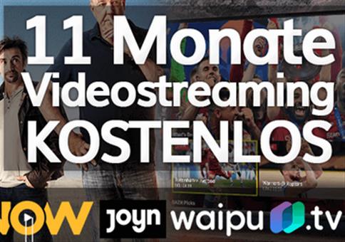 11 Monate Videostreaming kostenlos