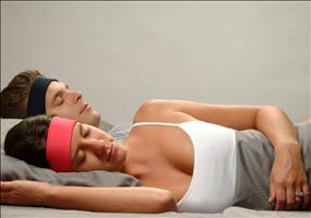 Stirnband mit integriertem Kopfhörer 