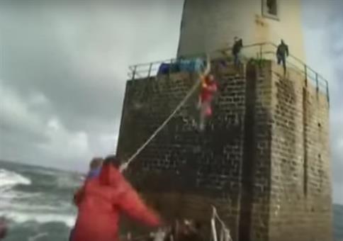 Ganz normaler Schichtwechsel am Leuchtturm