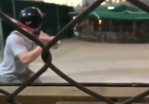 Schöne Kameraperspektive beim Baseball