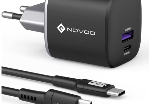 NOVOO 67W USB C Ladegerät für 18,37€ (statt 39€)