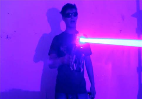 Selbstgebaut Laserkanone
