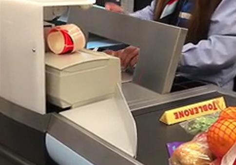 Toblerone an der Supermarktkasse