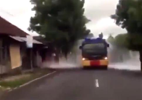 Heute wird hier alles desinfiziert!