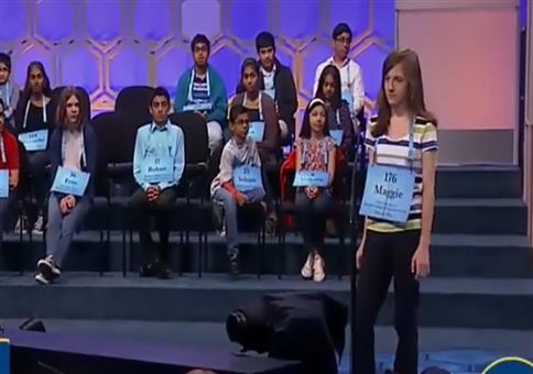 Buzzer Beater beim Buchstabierwettbewerb