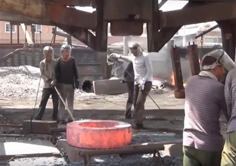 Stahlschmiede in China