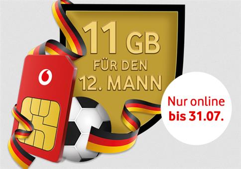 Vodafone CallYa Prepaidkarte + 11GB Datenvolumen gratis