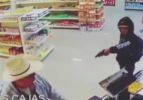 Raubüberfall vom Cowboy boykottiert