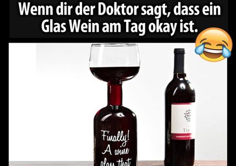 Nur ein Glas Wein am Tag!