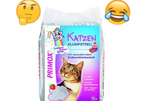 Katzenstreu mit Erdbeertörtchenduft