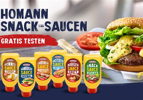Homann Snack-Saucen gratis ausprobieren