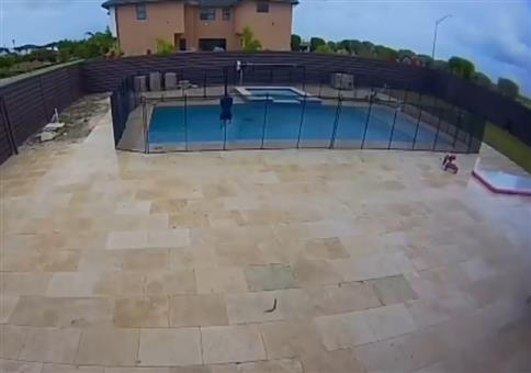 Aquaplaning auf dem Pool