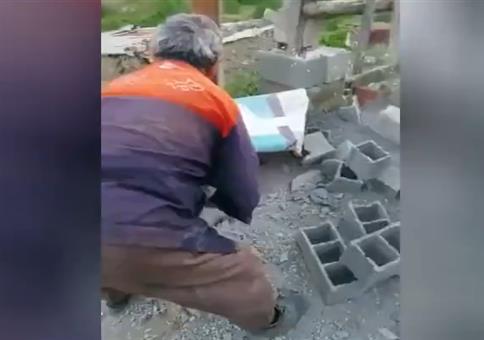 Praktische Steinrutsche