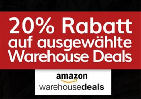 20% Rabatt auf ausgewählte Warehouse Deals bei Amazon