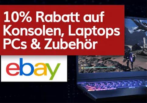 eBay: 10% Rabatt auf Gaming